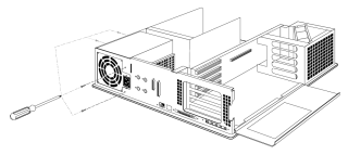 SGI CHALLENGE M power supply screws (108-0130-001 Figure 2-6)