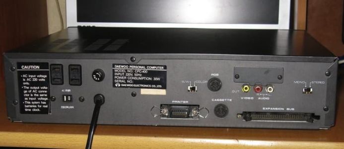 Rear panel
