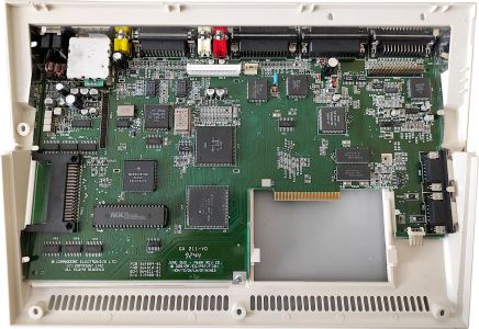 An A600 main board in the lower case