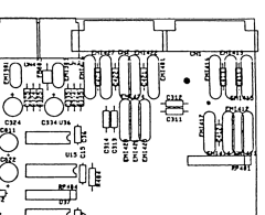 Amiga 500 Rev 5 board layout, game port area (Commodore 312510)