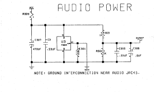 Amiga 600 Paula audio power and AVREF (Commodore schematic 315987 sheet 6)