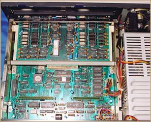 The main board with the drives and MFD interface removed (SharpMZ.net)