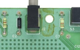 Atari 2600 Jr motherboard power jack J2