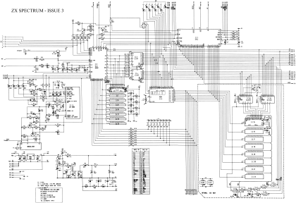 Sinclair ZX Spectrum Issue 3 circuit diagram