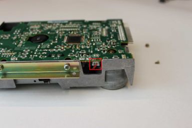 The 2-way connector (boxed) on the other side