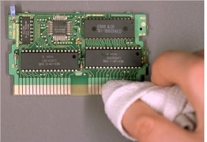 NES Game Pak contact cleaning (Nintendo ASC manual)