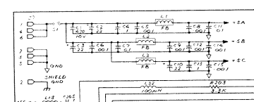 Atari 130XE power input and +5V rails (C070065 schematic)