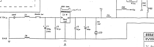 Sega Master System (Model 1) power input schematic