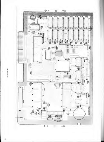 Amstrad PCW8256 CPU PCB layout