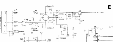 Commodore 64C E board SID supply Q5 CR7 (schematic 252312)
