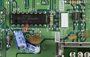 NES-001 CIC U10 pin 4 (NES-CPU-07)