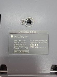 Apple QuickTake 100 Plus label