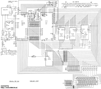 Sinclair ZX81 circuit diagram