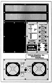 SGI IRIS 2400 Turbo cabinet back panel (68020 course workbook)