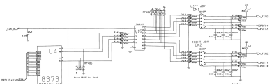 Amiga 500 joystick and mouse port circuit (Commodore schematic 312511-03 sheet 5)