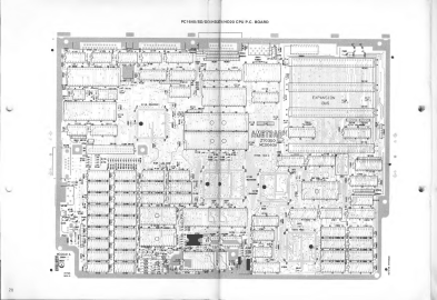 CPU board, top view (service manual p. 28)
