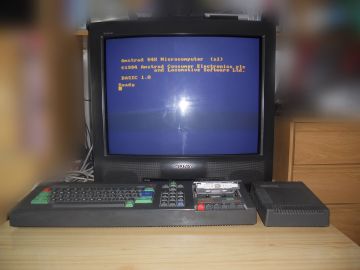 Amstrad CPC 464 with MP-1 on a television