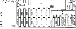 Sinclair QL Issue 6 layout, RAM and keyboard connectors