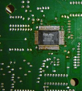 T7775 MSX-Engine on the underside of the main board