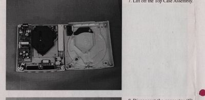 Sega Dreamcast VA1 disassembly step 7 (Sega)
