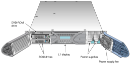 SGI Onyx 350 compute module front (User's Guide Figure 1-3)