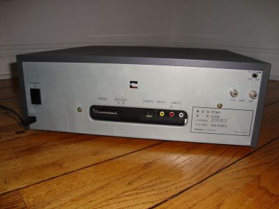 Rear panel and rating plate