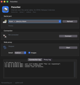 PsionNet screenshot