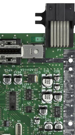 Nintendo 64 NUS-CPU-03 audio and video output section (Evan-Amos)