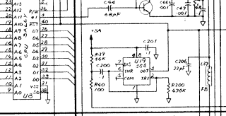 Atari 130XE reset circuit U19 (C070065 schematic)