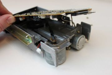 Spectrum +3 disk drive with new belt fitted (Spectrum for Everyone)
