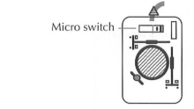 Macintosh M0100 mouse micro switch location (The Dead Mac Scrolls p. 84)