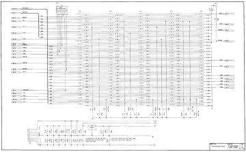 Tandy 1000 TX main logic board power entry and expansion bus (Technical Reference Manual, schematic sheet 12)