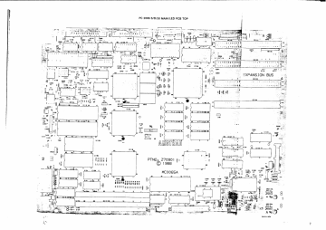 Amstrad PC2086 main PCB layout