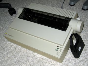 Apple ImageWriter II with ribbon cartridge